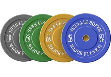 230 LB MAJOR FITNESS Weight Plates Olympic Weight Plates For Strength Training and Major Fitness 7ft 20kg Home Gym Barbell