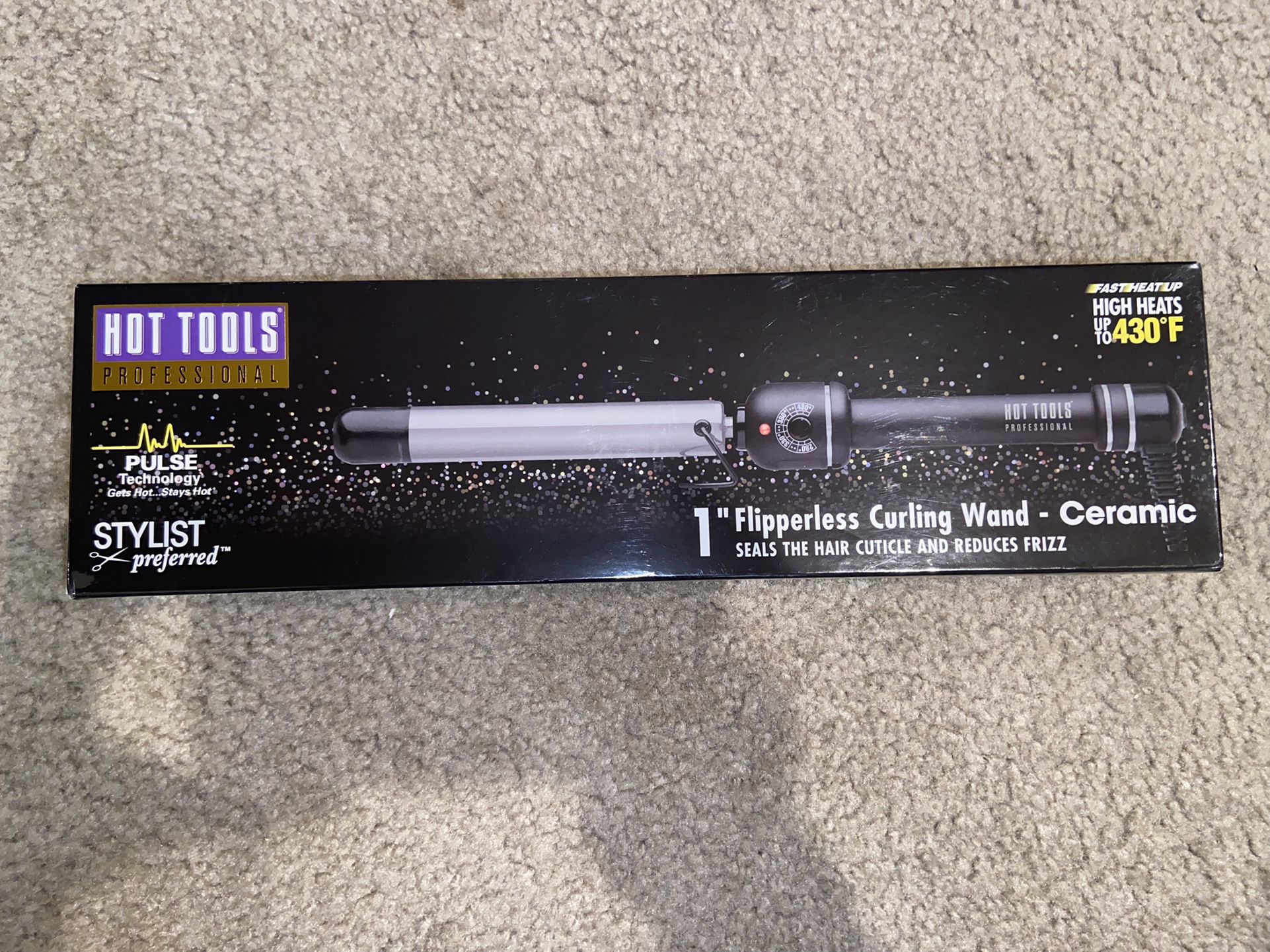 BRAND NEW! Hot Tools 1” Ceramic Curling Wand