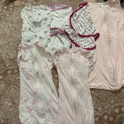 Babygirl Sleepsacks And Swaddles!