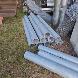 10 Steel Bollards 7' Long X 6-1/2" Outside Diameter.  1/4" Thick Pipe.  $85 Each Or $700 For All