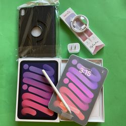 Apple ipad Mini 7th Generation ( Newest / A17 pro) 128GB with pen, case and accessories (New-open box) 