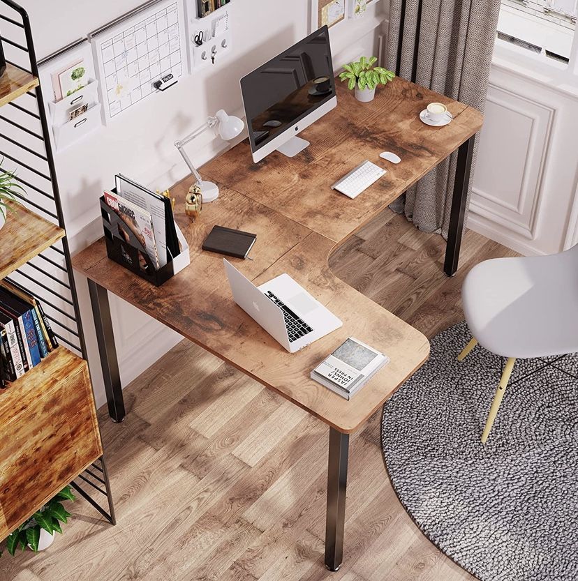 Brown 60inch L Shape Gaming Desk for Sale in Los Angeles, CA OfferUp