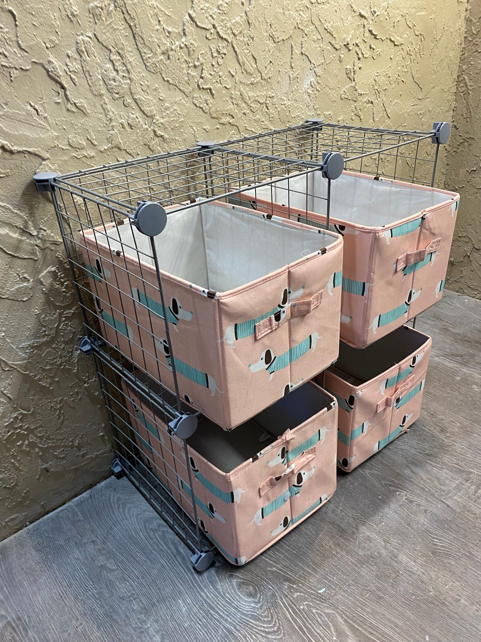 Cube Storage with Dog Fabric Bins - See My Items