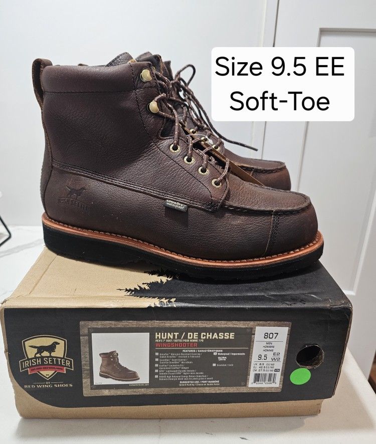 Red Wings Irish Setter Soft Toe Boots Size 9.5