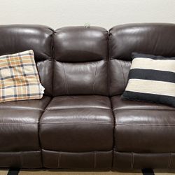 Leather Couch / Recliners 