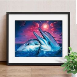 Dolphin Diamond Art Kit