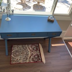 Elegant Blue Ashley Furniture Vanity Desk