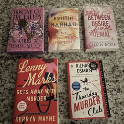 Popular Fiction Paperback 5 Book Bundle- Mix of Romance, Mystery, Drama 