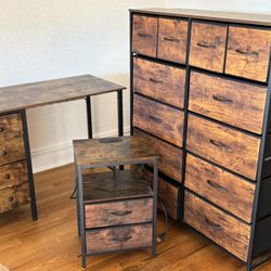 AMAZON Rustic Brown End Table