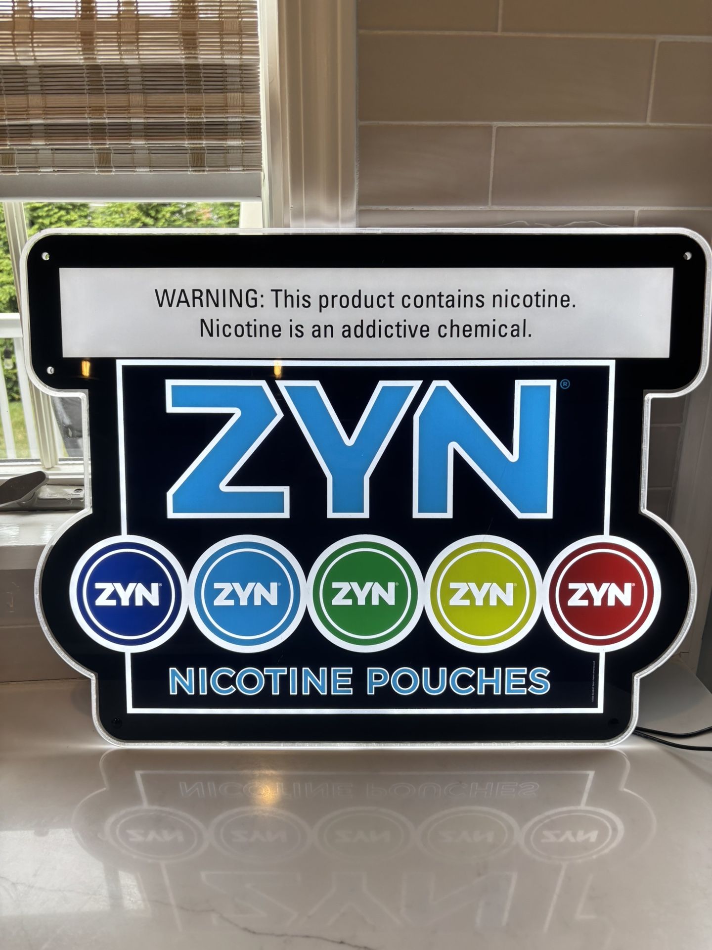 Zyn Acrylic Neon LED Sign