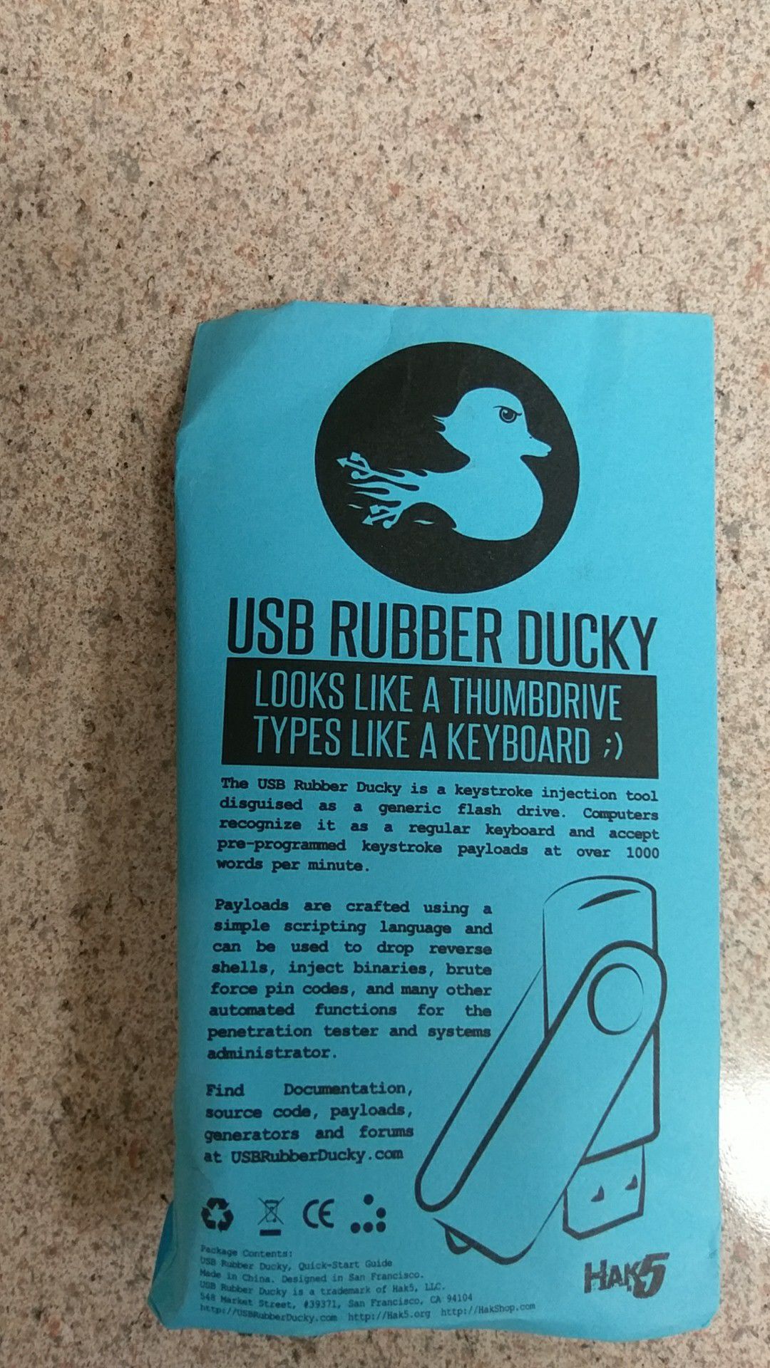 Rubber Ducky: Learning About the Keystroke Injection