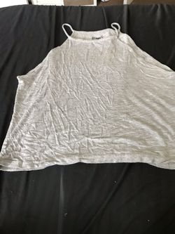 grey halter top