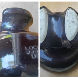 4 Locke Brown Ceramic Insulators 