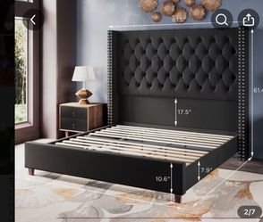 Elegant Queen-Sized Velvet Bed Frame (Mattress optional not included in cost)