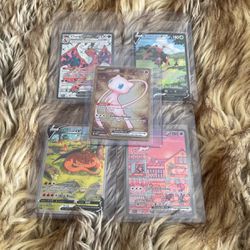 Five Rare Pokémon Cards