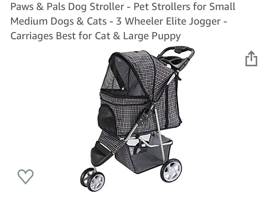 Dog jogging stroller