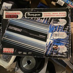 Earthquake Car Amplifier Ph2000w/d1
