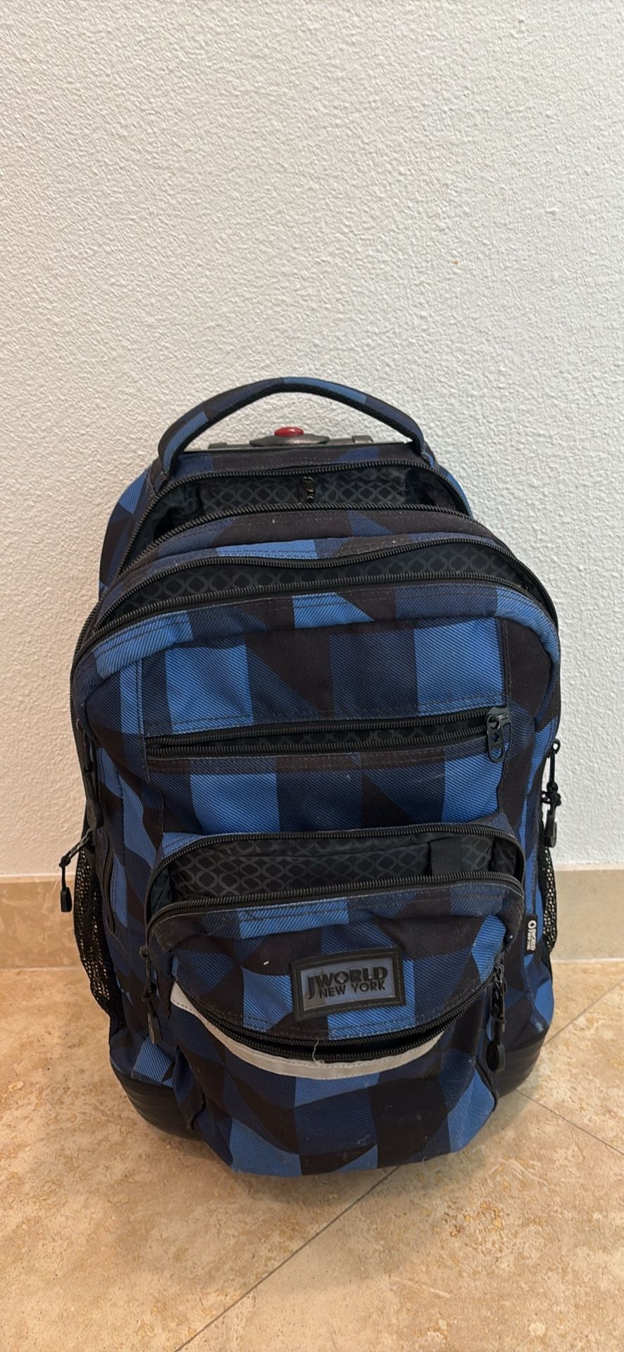 J World Navy Roller Backpack