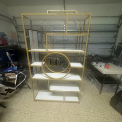 Tall Bookshelf, Large Open Display Shelf