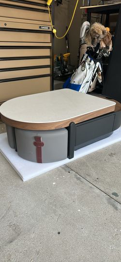 Modern Extendable Coffee Table w/ Storage + 2 Nesting Stools
