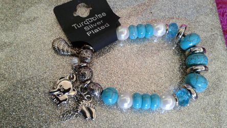 Turquoise Silver plated