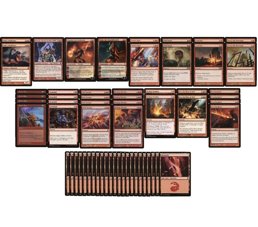 Red Land Destruction Deck - 60 Card - MTG Magic the Gathering - Ready to Play!!!