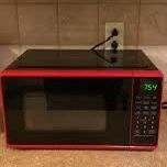 Red & Black microwave