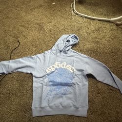 Spyder web hoodie Sky Blue