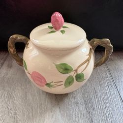 Franciscan Desert Rose Sugar Bowl w/Lid-Made in England