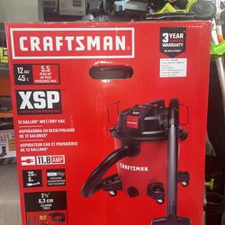 CRAFTSMAN 12-Gallon 5.5 HP Corded Wet/Dry Shop Vacuum with Accessories Included