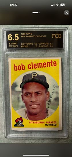 1959 Topps 478 Bob Clemente