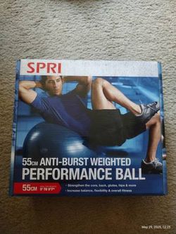 SPRI 55CM Performance Ball new in the box air pump included