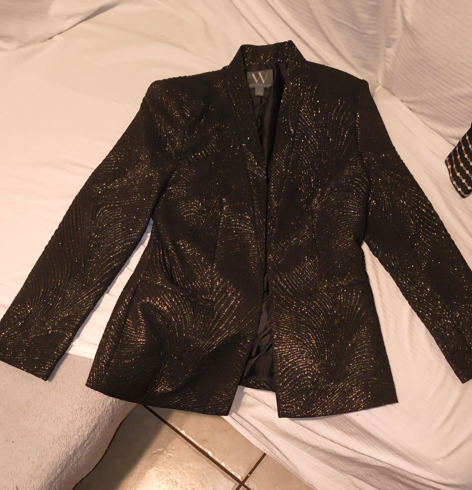 Brand Worthington Black and Gold Blazer