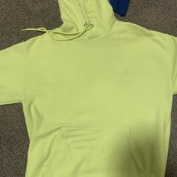 Lime Green Sweatshirt w/hood