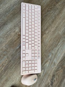 Pink cordless keyboard
