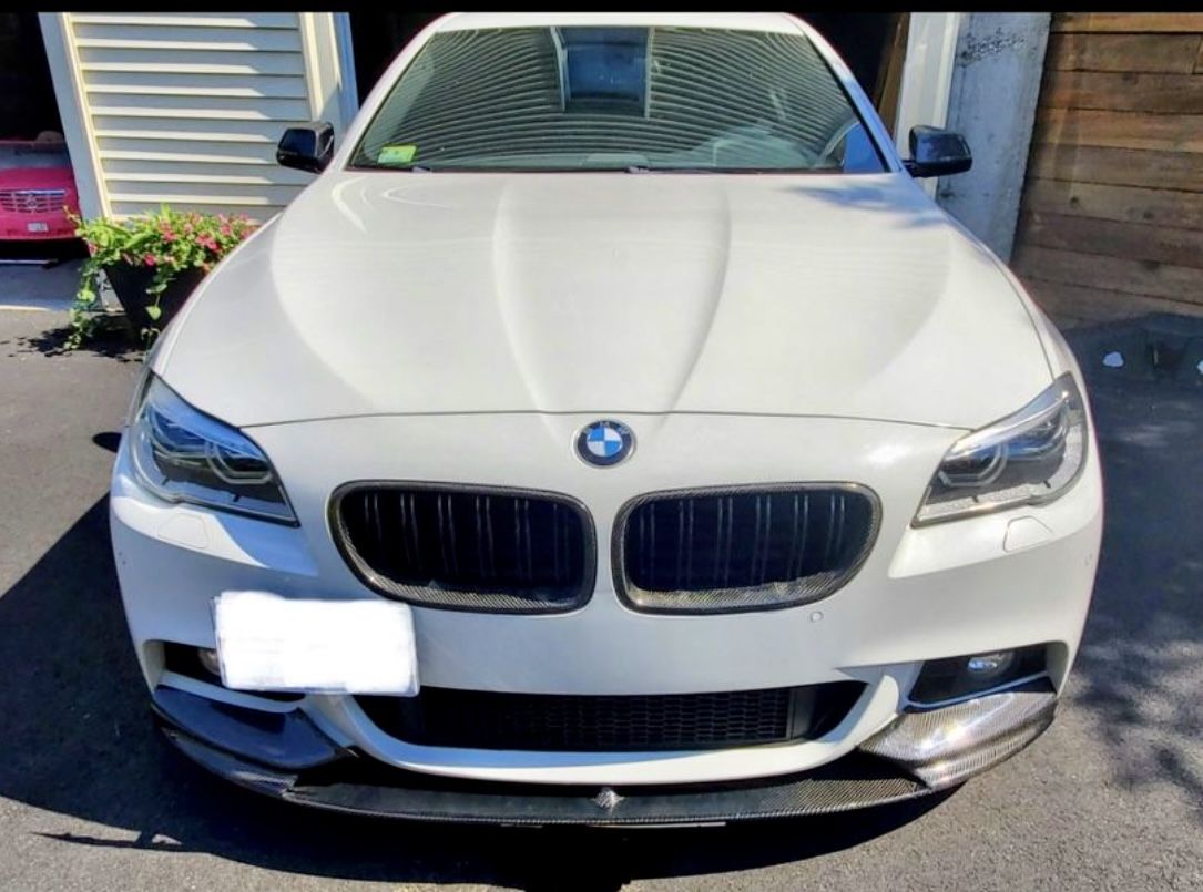BMW F10 5 Series Carbon Fiber Spoiler Splitter Lip New
