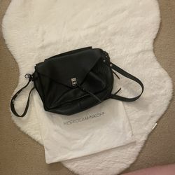 Black Leather Rebecca minkoff Darren Messenger 
