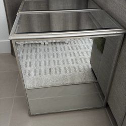 Mirrored Side Tables