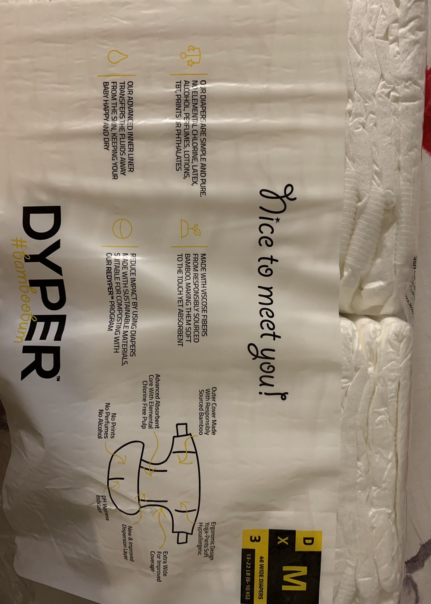 Dyper- Diapers Size 3 Medium