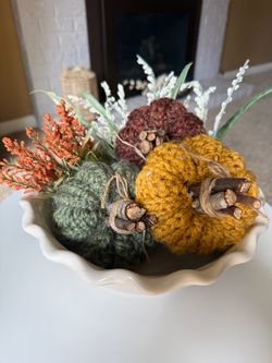 Knitted pumpkins