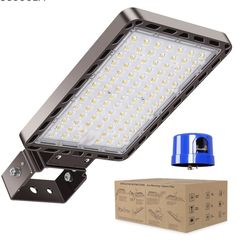 240W LED Parking Lot Light Trunnion Mount Dusk to Dawn 5000K Led Flood Light Outdoor Area Commercial Security IP65 Waterproof 100-277V 36000LM