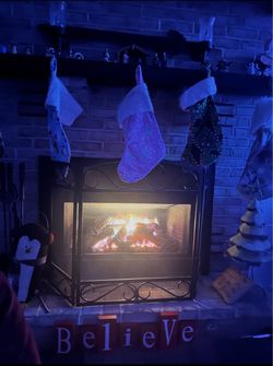Propane gas fireplace