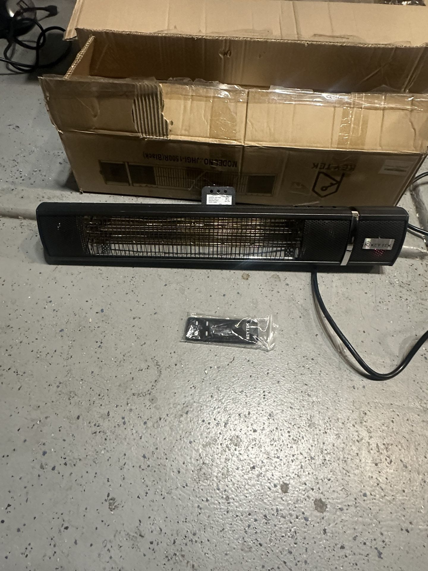 KEY TEK Wall-Mounted Electric Infrared Indoor/Outdoor Heater
