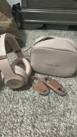 Beats x Kim kardashian Collab pink overear headphones