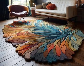 Handmade Irregular Shape Area Rug