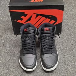 Nike Air Jordan 1 Retro High Men Shoes 13 Black Red Satin Gym Red 555088-060