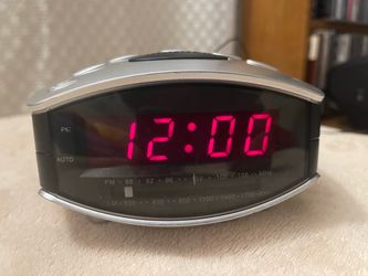 Durabrand am/fm clock radio model cr-502
