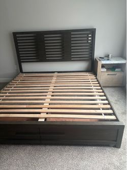Home Zone Accolade King Storage Bed Frame - Solid Wood