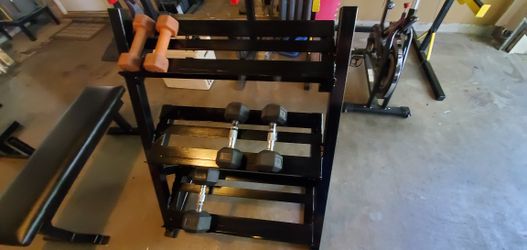 Dumbbells rack custom.