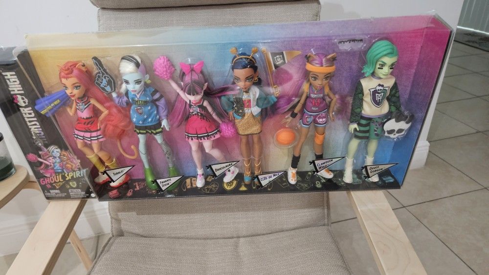 Colección 6 Barbies Monster High Nuevas en su caja